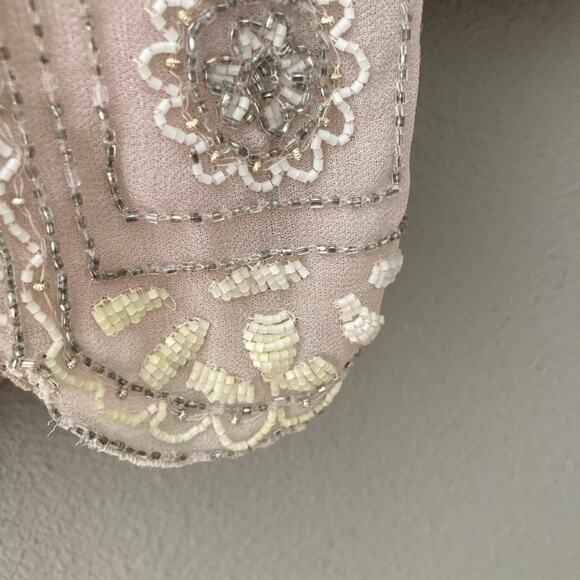 ASOS Edition NEW Pretty Embellished Beaded Mini Skater Dress - Blush - 6 - Picture 5 of 12